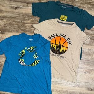Old Navy Boys Graphic Tee Bundle (3 Shirts)